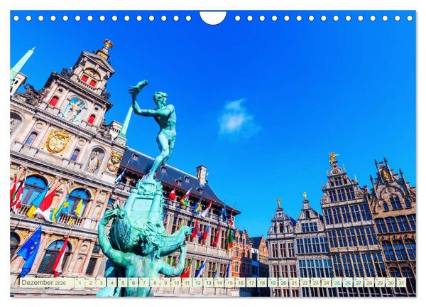 Produktbild: Fotografische Impressionen aus Antwerpen (Wandkalender 2026 DIN A4 quer), CALVENDO Monatskalender