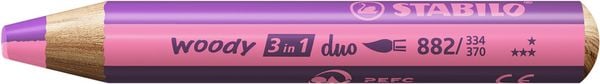 Produktbild: STABILO Multitalent-Stift woody 3 in 1 duo lila/rosa