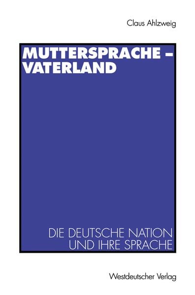 Produktbild: Muttersprache &mdash; Vaterland