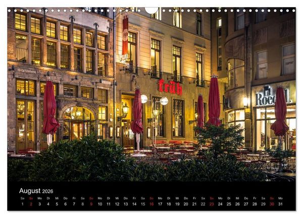 Produktbild: K&ouml;ln Impressionen bei Nacht (Wandkalender 2026 DIN A3 quer), CALVENDO Monatskalender