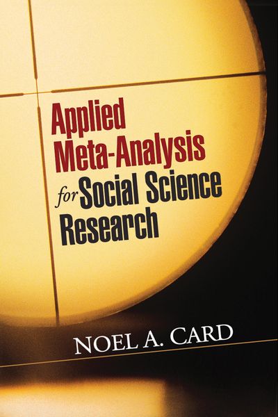 Produktbild: Applied Meta-Analysis for Social Science Research