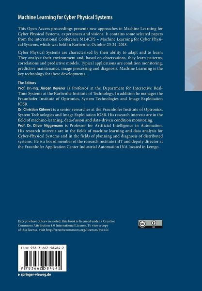 Produktbild: Machine Learning for Cyber Physical Systems