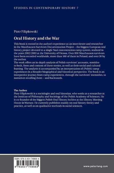 Produktbild: Oral History and the War