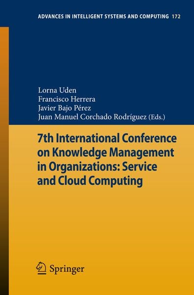 Produktbild: 7th International Conference on Knowledge Management in Organizations: Service and Cloud Computing