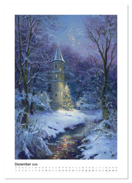 Produktbild: Turm-Romantik (Wandkalender 2026 DIN A3 hoch), CALVENDO Monatskalender