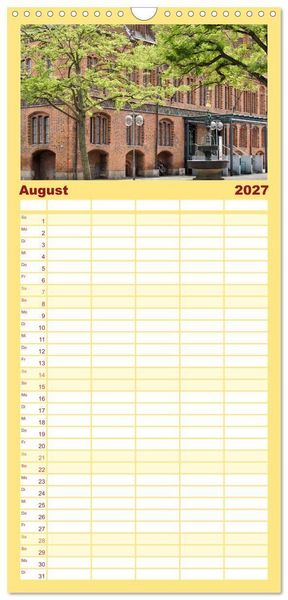 Produktbild: Familienplaner 2027 - Hannover - Momente einer Reise mit 5 Spalten (Wandkalender, 21 x 45 cm) CALVENDO
