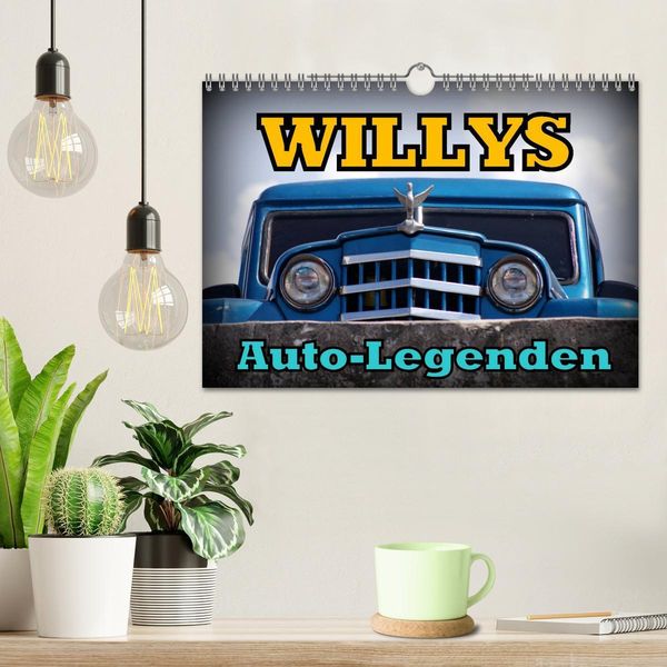 Produktbild: Auto-Legenden: WILLYS (Wandkalender 2026 DIN A4 quer), CALVENDO Monatskalender