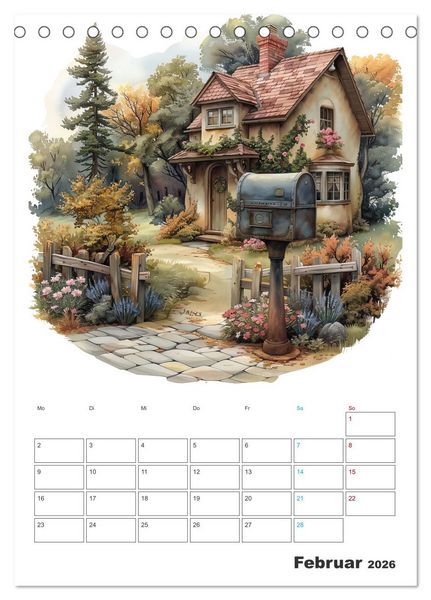 Produktbild: Zeitreise - Der vintage Briekasten Kalender (Tischkalender 2026 DIN A5 hoch), CALVENDO Monatskalender