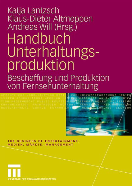 Produktbild: Handbuch Unterhaltungsproduktion