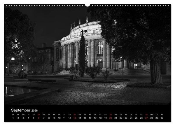 Produktbild: Stuttgart bei Nacht (hochwertiger Premium Wandkalender 2026 DIN A2 quer), Kunstdruck in Hochglanz