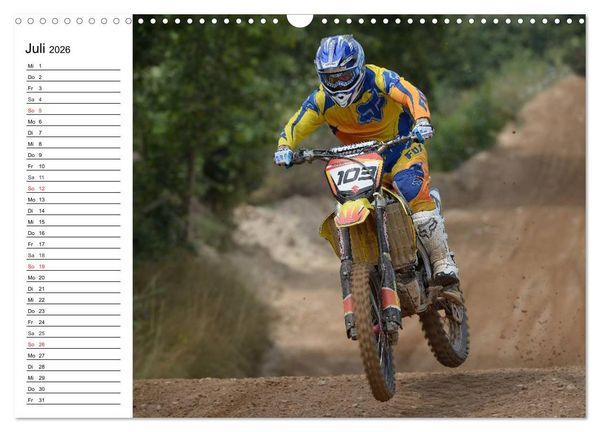 Produktbild: Motocross - Terminplaner (Wandkalender 2026 DIN A3 quer), CALVENDO Monatskalender