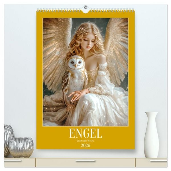 Produktbild: Engel - Lichtvolle Wesen (hochwertiger Premium Wandkalender 2026 DIN A2 hoch), Kunstdruck in Hochglanz