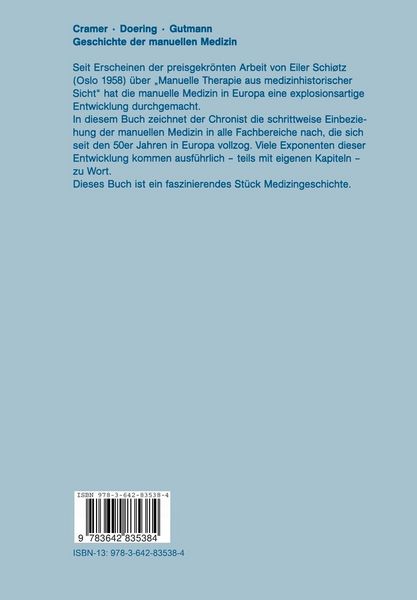 Produktbild: Geschichte der manuellen Medizin