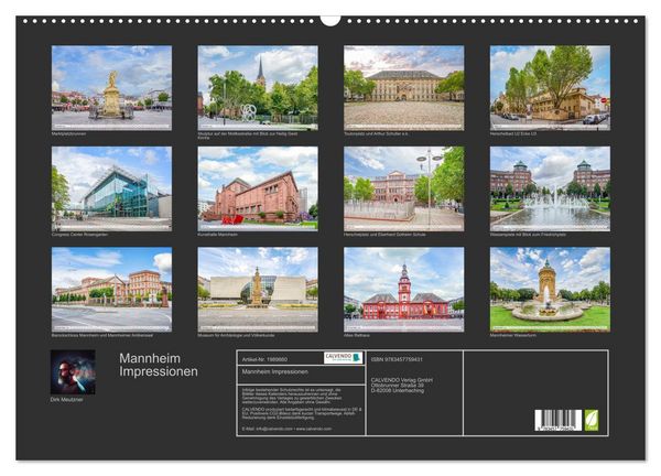 Produktbild: Mannheim Impressionen (Wandkalender 2026 DIN A2 quer), CALVENDO Monatskalender