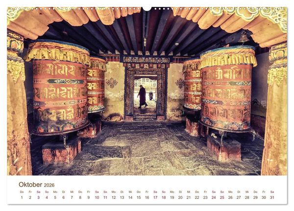 Produktbild: Mystisches Bhutan (Wandkalender 2026 DIN A2 quer), CALVENDO Monatskalender