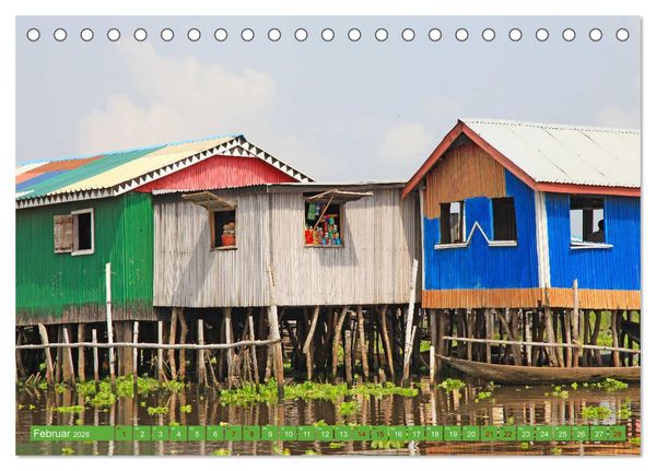 Produktbild: Benin M&auml;rkte Farben Voodoo (Tischkalender 2026 DIN A5 quer), CALVENDO Monatskalender