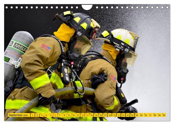 Produktbild: Die Feuerwehr. U.S. Firefighter im Einsatz (Wandkalender 2026 DIN A4 quer), CALVENDO Monatskalender