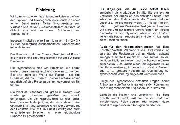 Produktbild: Hypnosetexte zum Vorlesen und selber Zusammenstellen 8