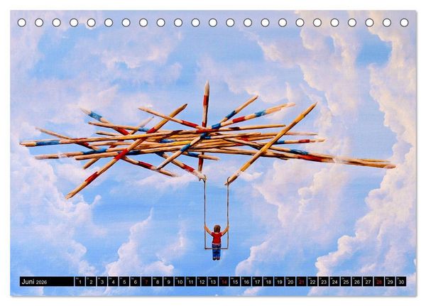 Produktbild: Spuren des Traumt&auml;nzers (Tischkalender 2026 DIN A5 quer), CALVENDO Monatskalender