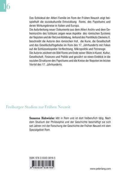 Produktbild: Die Altieri &ndash; Eine r&ouml;mische Familie