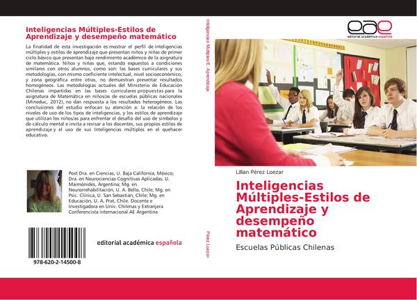 Produktbild: Inteligencias M&uacute;ltiples-Estilos de Aprendizaje y desempe&ntilde;o matem&aacute;tico