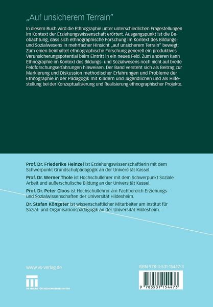 Produktbild: "Auf unsicherem Terrain"