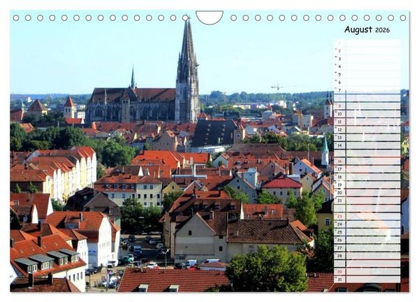 Produktbild: Regensburg erleben (Wandkalender 2026 DIN A4 quer), CALVENDO Monatskalender