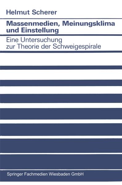 Produktbild: Massenmedien, Meinungsklima und Einstellung