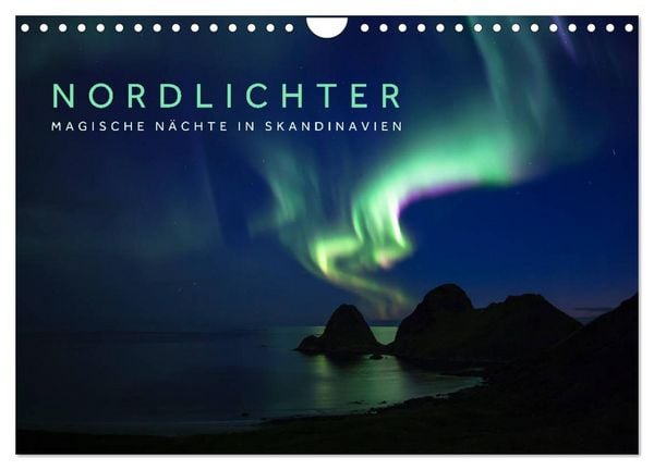 Produktbild: Nordlichter - Magische N&auml;chte in Skandinavien (Wandkalender 2026 DIN A4 quer), CALVENDO Monatskalender