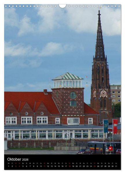 Produktbild: Bremerhaven an der Nordsee (Wandkalender 2026 DIN A3 hoch), CALVENDO Monatskalender