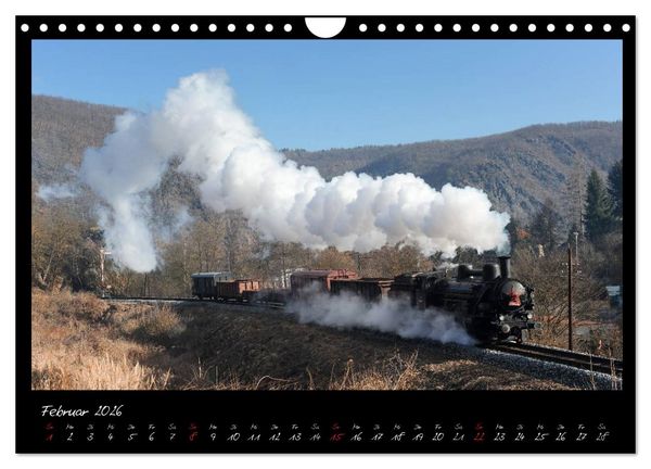 Produktbild: Faszination Dampflokomotive (Wandkalender 2026 DIN A4 quer), CALVENDO Monatskalender