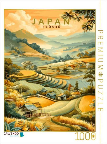 CALVENDO Puzzle Teeplantagen von Kagoshima auf Kyushu | 1000 Teile Lege-Größe 64x48cm Foto-Puzzle für glückliche Stunden