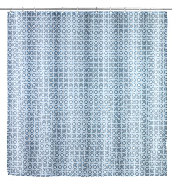 Anti-Schimmel Duschvorhang Cristal, Textil (Polyester), 180 x 200 cm, waschbar