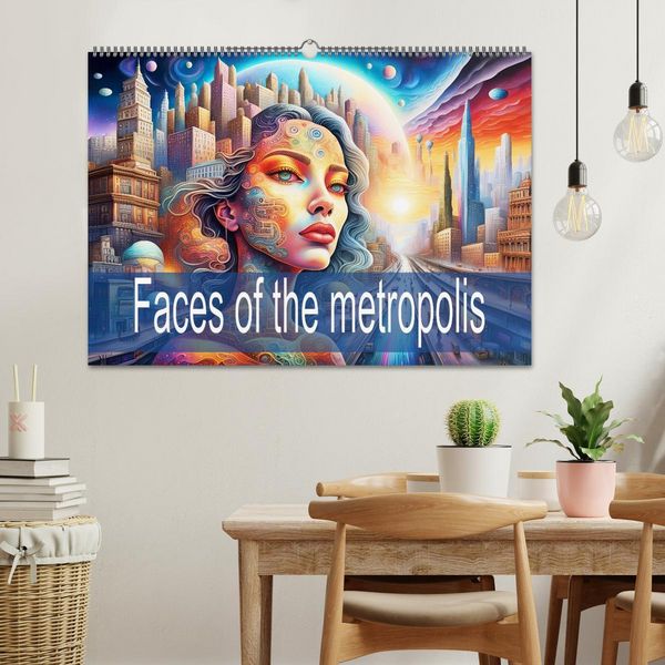 Produktbild: Faces of the metropolis (Wall Calendar 2026 DIN A2 landscape), CALVENDO 12 Month Wall Calendar