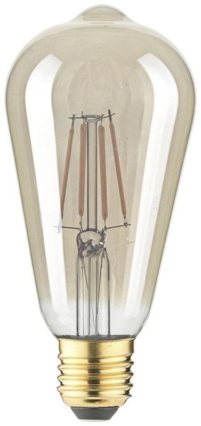 Produktbild: LightMe LM85058 LED E27 Kolbenform 4.5W Bernstein (&Oslash; x L) 64mm x 140mm 1St.