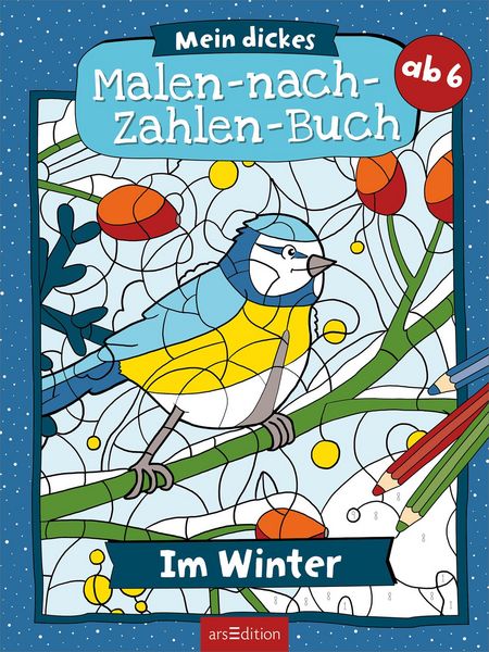 Produktbild: Mein dickes Malen-nach-Zahlen-Buch &ndash; Im Winter
