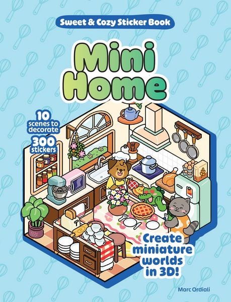 Mini Home Sweet & Cozy Sticker Book, Gebundene Ausgabe von Marc Ordiali, Book Sales Inc