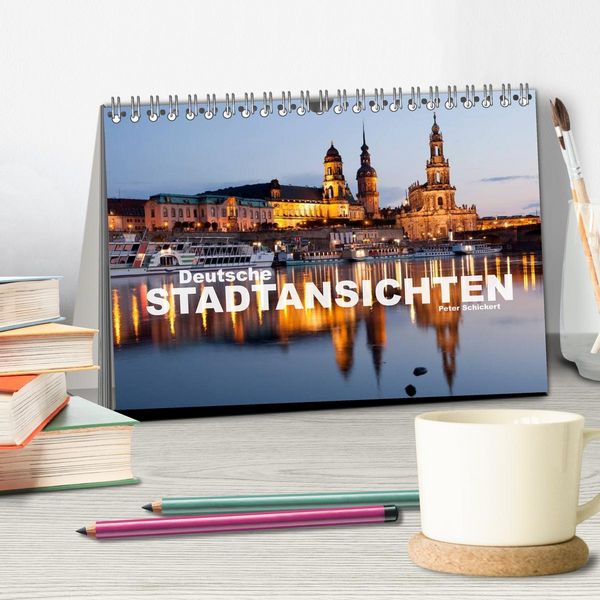 Produktbild: Deutsche Stadtansichten (Tischkalender 2026 DIN A5 quer), CALVENDO Monatskalender