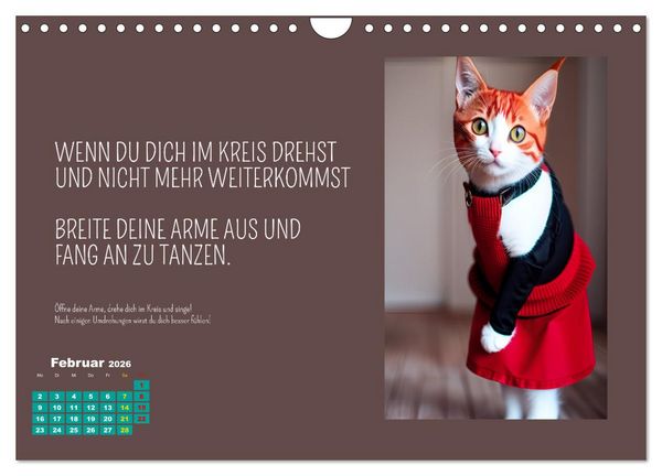 Produktbild: Tierisch motiviert (Wandkalender 2026 DIN A4 quer), CALVENDO Monatskalender