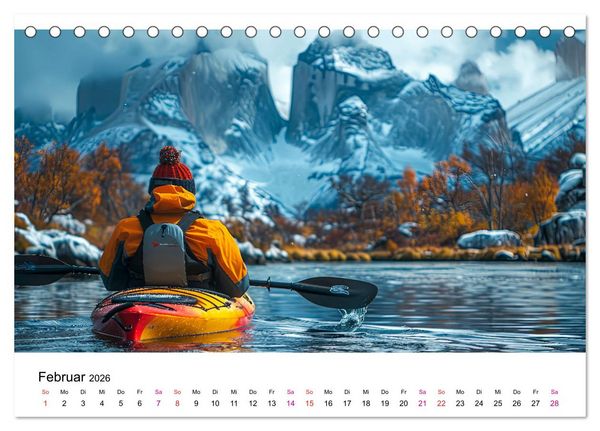 Produktbild: Kajak Erlebnisse (Tischkalender 2026 DIN A5 quer), CALVENDO Monatskalender