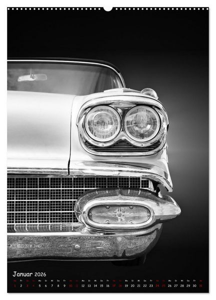 Produktbild: Amerikanische Autos 1950er bis 1980er Favoriten (hochwertiger Premium Wandkalender 2026 DIN A2 hoch), Kunstdruck in Hochglanz