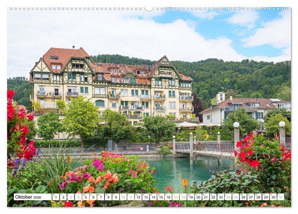 Produktbild: Faszination Berner Oberland - Thuner- und Brienzersee (hochwertiger Premium Wandkalender 2026 DIN A2 quer), Kunstdruck in Hochglanz
