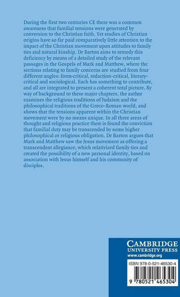 Produktbild: Discipleship and Family Ties in Mark and Matthew