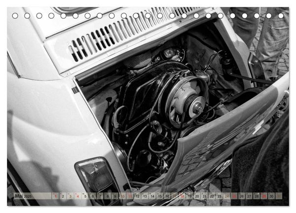 Produktbild: il Cinquecento - Details im Fokus - im Look eines legend&auml;ren Analogfilms (Tischkalender 2025 DIN A5 quer), CALVENDO Monatskalender