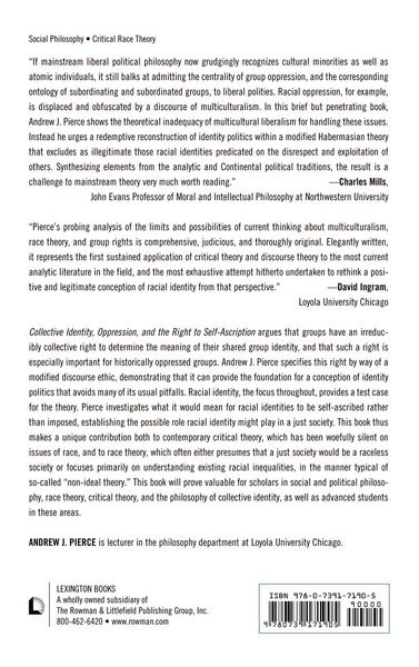 Produktbild: Collective Identity, Oppression, and the Right to Self-Ascription