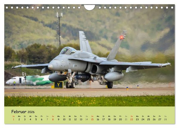 Produktbild: Luft&uuml;berlegenheit - Kampfjets in Aktion (Wandkalender 2026 DIN A4 quer), CALVENDO Monatskalender