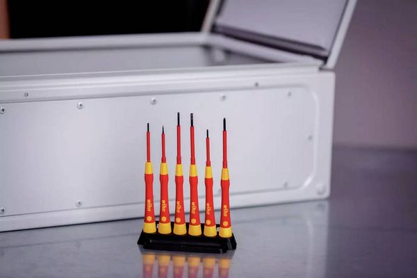 Produktbild: Wiha Elektriker, VDE, Elektrotechnik und Feinwerktechnik Schraubendreher-Set 7teilig Kreuzschlitz Phillips, Schlitz