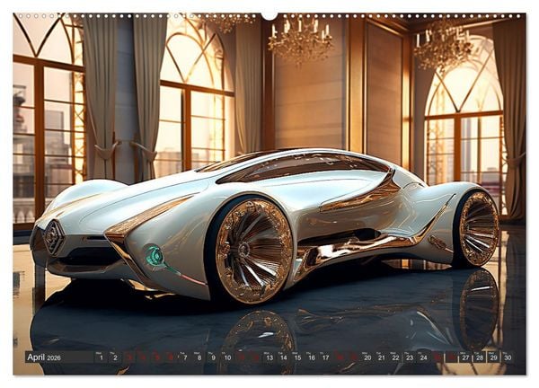 Produktbild: Fast, noble, elegant (High Quality Premium Wall Calendar 2026 DIN A2 landscape),CALVENDO 12 Month Wall Calendar