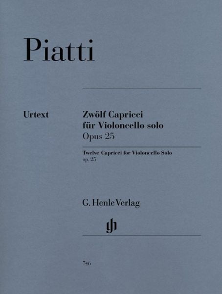 Alfredo Piatti - 12 Capricci op. 25 für Violoncello solo