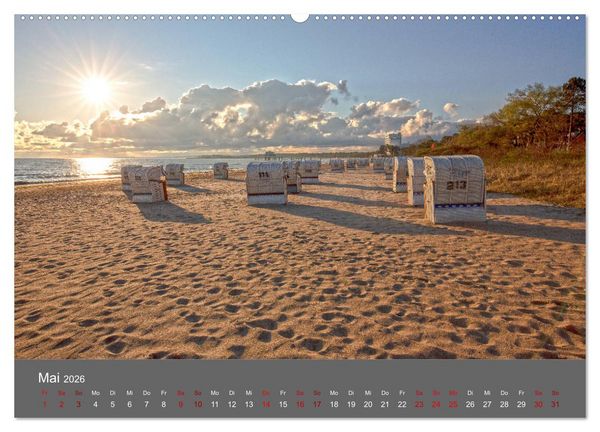 Produktbild: L&uuml;becker Bucht - Travem&uuml;nde - Niendorf - Timmendorf (Wandkalender 2026 DIN A2 quer), CALVENDO Monatskalender